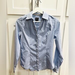 Express Shirt for Women （blue strip, size XS)